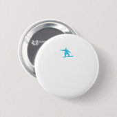 Snowboard Heartbeat Cooles Wintersportgeschenk Button (Vorne & Hinten)