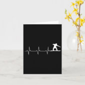 Snowboard Heartbeat - Snowboard Karte (Gelbe Blume)
