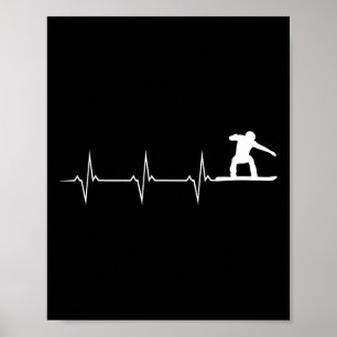 Snowboard Heartbeat - Snowboard Poster