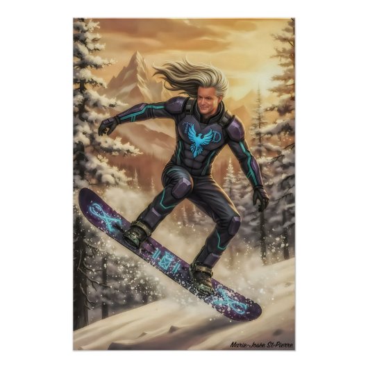 Snowboard Held Poster (Vorderseite)