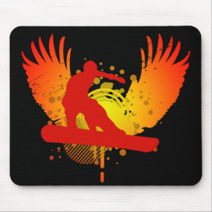 Snowboard. Hi-Fi. Mousepad