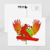 Snowboard : Hi-Fi : Postkarte (Vorne/Hinten)