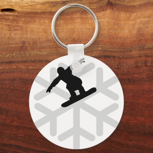 Snowboard-Ikone Schlüsselanhänger (Vorderseite)