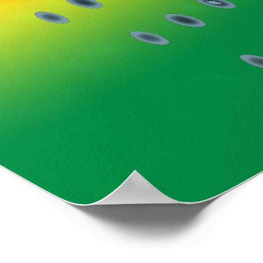 Snowboard im kosmischen Schneesturm Poster (Ecke)