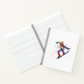 Snowboard in Aquarell Notizblock (Innenseite)