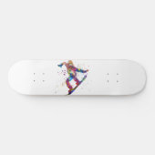 Snowboard in Aquarell Skateboard (Horizontal)