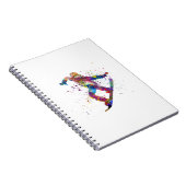 Snowboard in watercolor notizblock (Rechte Seite)