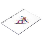 Snowboard in watercolor notizblock (Linke Seite)