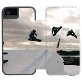 Snowboard Incipio iPhone Geldbeutel-Hülle (Folio Geöffnet)