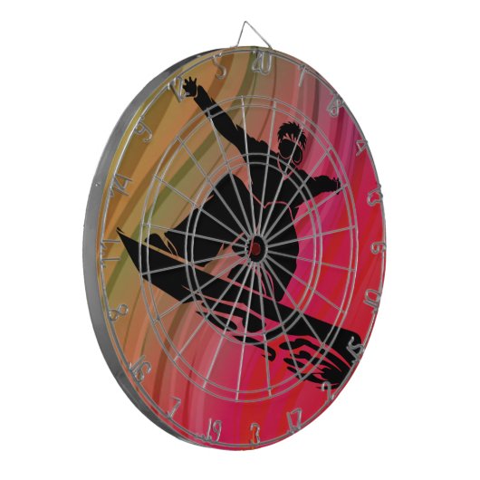 Snowboard Jump Dartscheibe (Vorderseite Links)