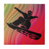 Snowboard Jump Fliese (Vorderseite)