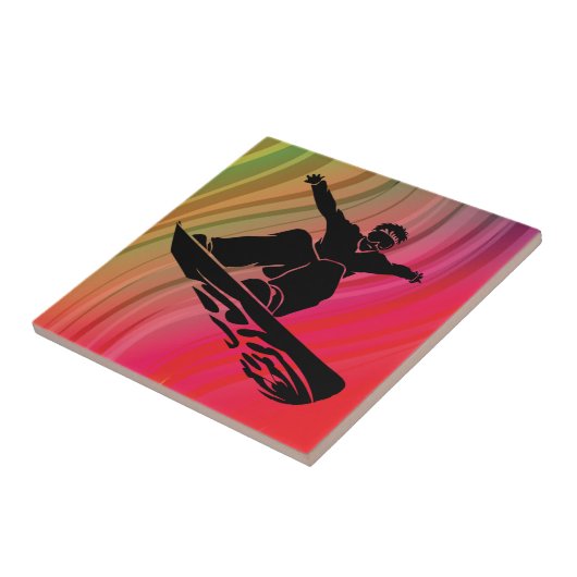 Snowboard Jump Fliese (Seite)