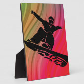 Snowboard Jump Fotoplatte (Seite)