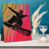 Snowboard Jump Fotoplatte (Seite)