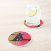 Snowboard Jump Getränkeuntersetzer (Seite)