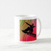 Snowboard Jump Kaffeetasse (VorderseiteRechts)