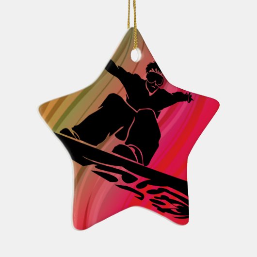 Snowboard Jump Keramikornament (Rechts)