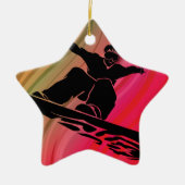 Snowboard Jump Keramikornament (Vorne)