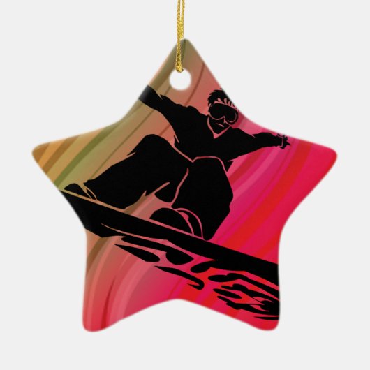 Snowboard Jump Keramikornament (Vorne)