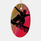 Snowboard Jump Keramikornament (Rechts)