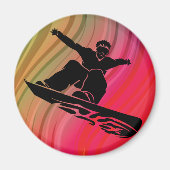 Snowboard Jump Magnet (Vorne)