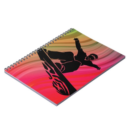 Snowboard Jump Notizblock (Linke Seite)