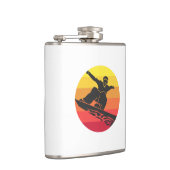 Snowboard Jump Retro Flachmann (Rechts)
