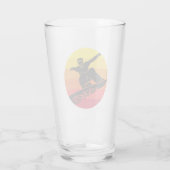 Snowboard Jump Retro Glas (Rückseite)