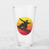 Snowboard Jump Retro Glas (Vorderseite)