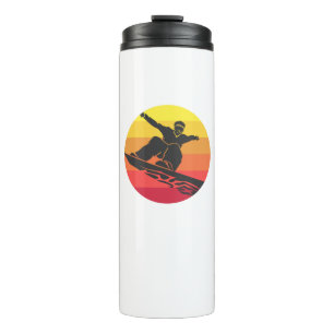 Snowboard Jump Retro Thermosbecher