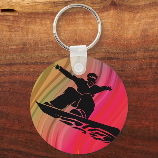 Snowboard Jump Schlüsselanhänger (Vorderseite)