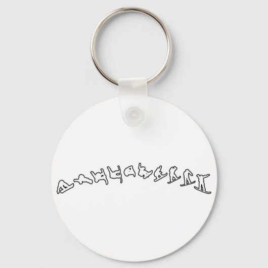 Snowboard Jump Schlüsselanhänger (Vorderseite)