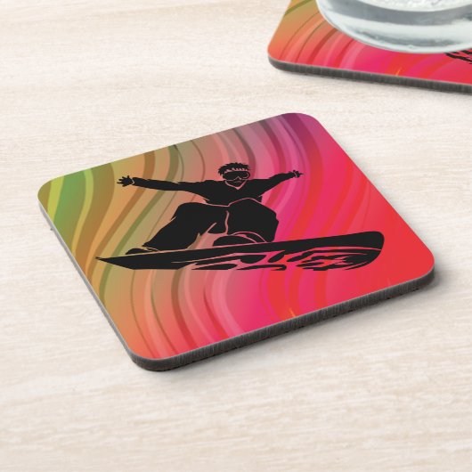 Snowboard Jump Untersetzer (Linke Seite)