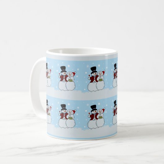 Snowboard Kaffeetasse (Vorderseite Links)