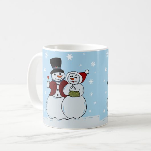 Snowboard Kaffeetasse (Vorderseite Links)