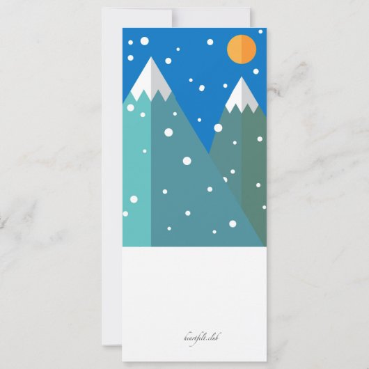 Snowboard Kid Einladung (Rückseite)