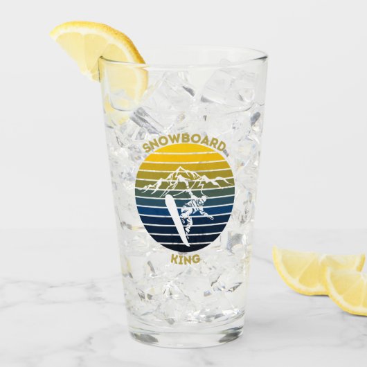 Snowboard King Glas (Vorderseite Ice)