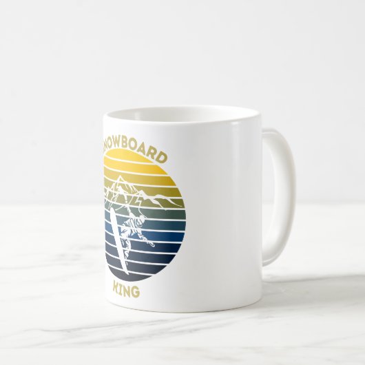 Snowboard King Kaffeetasse (VorderseiteRechts)