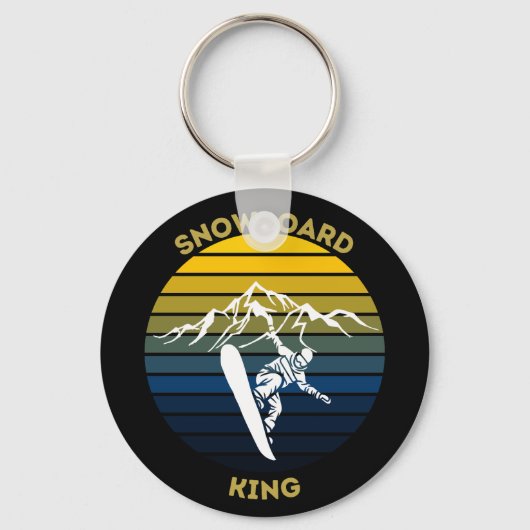 Snowboard King Schlüsselanhänger (Vorderseite)