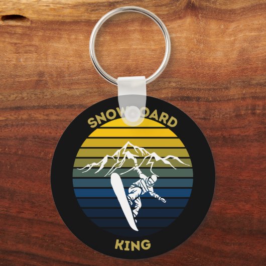 Snowboard King Schlüsselanhänger (Vorderseite)
