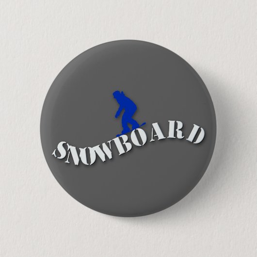 Snowboard-Knopf Button (Vorderseite)