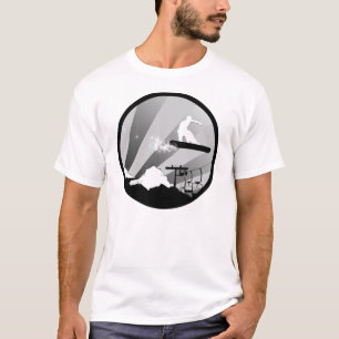 Snowboard. Kreis. T-Shirt