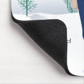 Snowboard-Küken Mousepad (Ecke)