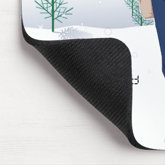 Snowboard-Küken Mousepad (Ecke)