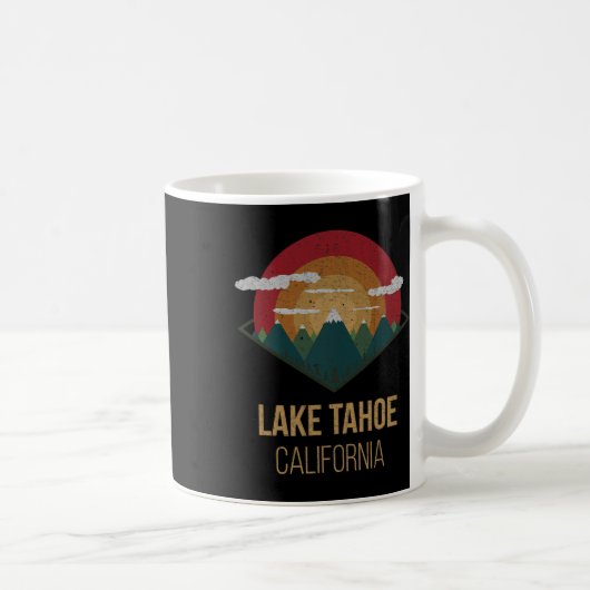 Snowboard Lake Tahoe California Winter Mountain Gi Kaffeetasse (Rechts)