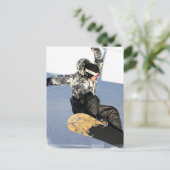 Snowboard Launch Postkarten (Stehend Vorderseite)