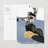 Snowboard Launch Postkarten (Vorne/Hinten)