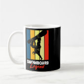 Snowboard Legend Mountain Board Funny Snowboard Kaffeetasse (Links)
