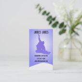 Snowboard-Lehrer-Visitenkarte Visitenkarte (Stehend Vorderseite)