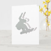 Snowboard-Logo-Entwurfs-Gruß-Karte Karte (Gelbe Blume)